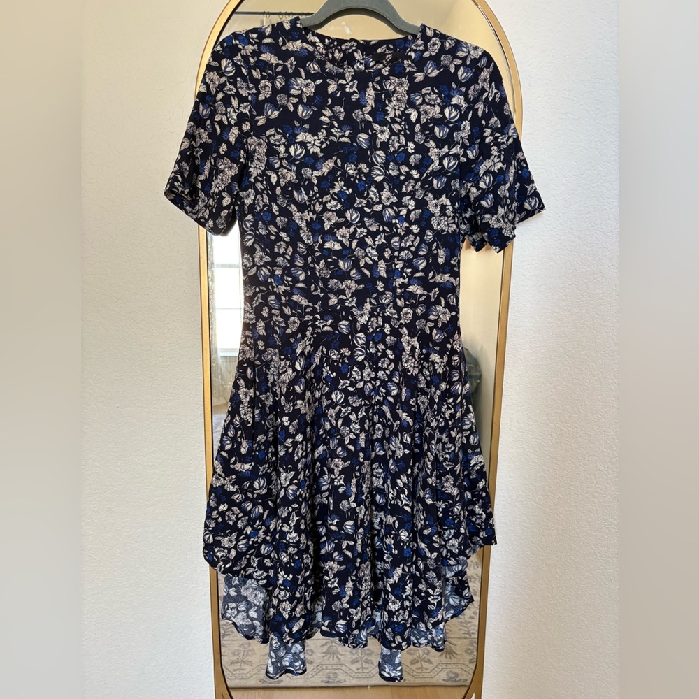 H&M Floral High Low Midi Dress